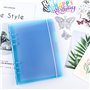BAOFALI Couverture de classeur A5 à 6 anneaux en PVC souple transparent pour carnet rechargeable avec surface mate pour le stock