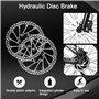 Mhwgo Freins Hydrauliques VTT, Kit de Frein a Disque Hydraulique VTT, Kit de Frein à Disque, Freins à Disques Avant et Arrière a