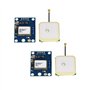 GY-NEO6MV2 NEO-6M Lot de 2 modules de commande de vol GPS 3 V-5 V avec antenne en céramique super puissante pour Arduino EEPROM