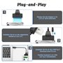 GERUI Adaptateur USB SATA vers USB, compatible avec les disques durs externes et internes SSD/HDD 2,5" 3,5", compatible avec blo