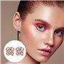 Une paire de boucles d'oreilles en or rose pour femme - Boucles d'oreilles roses - Boucles d'oreilles hypoallergéniques en zirco