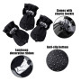 KSBBHDS Lot de 4 chaussures imperméables pour chiens - Antidérapantes - Protection des pattes de chien - Semelles souples pour a