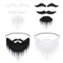 Lot de 2 barbes artificielles