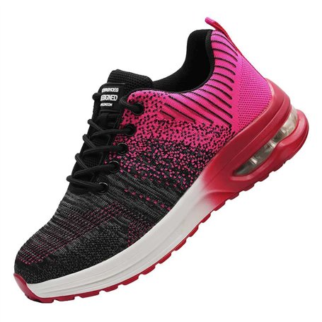 Rona Shoes Chaussures de Sécurité Baskets de Sécurité Chaussure de Travail Légère Confortable Femme Delta Pink EU 36