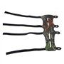 Namvo Protection de Bras réglable en Cuir pour tir à l'arc - Camouflage - 4 Sangles et Protection des Doigts en Silicone