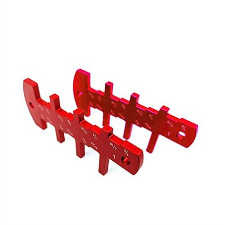 Jauge de profondeur pour scie de table - Jauge de profondeur de défonceuse en alliage d'aluminium - Outils de limite de hauteur