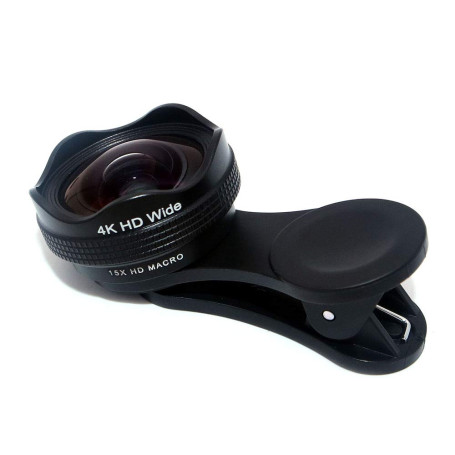 NUZAMAS Kit d'objectifs 2 en 1 pour téléphone portable
