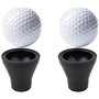2pcs Ventouse de Balle de Golf Pinces de récupération de Balle de Golf Balle de Golf Retriever Sucker Doigt de Putter Pick Up Ai