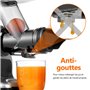 AMZCHEF Extracteur de jus à goulotte large de 80 mm - 150W extracteur de jus de fruits et légumes haute nutrition à mastication 