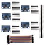 Lot de 5 capteurs d'accéléromètre gyroscopique 6DOF à trois axes IMU pour drone quadrirotor Arduino RC