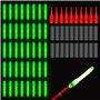 TXS 50 Pièces Bâtons Lumineux pour Canne à Pêche