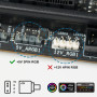 YieJoya Câble répartiteur RVB 5 V 3 broches 1 à 4 broches - Prolongez et connectez vos bandes LED RVB et ventilateurs