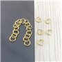 400 Pièces Anneaux de Saut 1.2 mm * 8 mm/9 mm/10 mm Anneaux ouverts Jump pour Collier Bracelet Boucle d’Oreille Anneaux Jump Rin