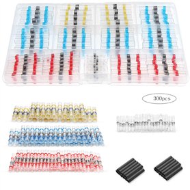 Xiuyer Connecteur Electrique, 300pcs Cosses Electriques A Serti, Thermosoudable Kit de Connecteurs de Bornes de Qualité Marine,  Xiuyer Connecteur Electrique