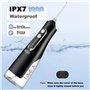 Annmiir Jet Dentaire Hydropulseur, Jet Dentaire Portable 4 Modes et 8 Buses de Rechange, Irrigateur Oral Professionnel Réservoir