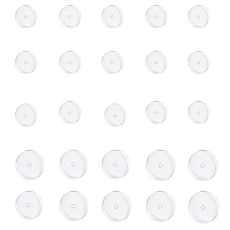 Duoleimi Lot de 30 disques de piercing anti-gibier - En silicone - Coussinets transparents - Disque de piercing anti-traction po