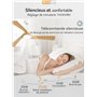 ZMISHIBO Ventilateur de Plafond avec Lumière et Télécommande, Ø132 cm, Moteur DC Silencieux, 6 Vitesses, 3 Températures de Coule