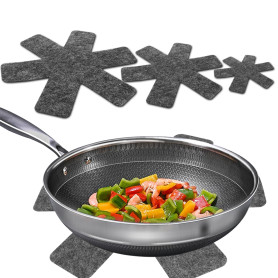 Lot de 12 protecteurs de casseroles pour empiler