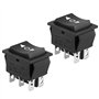 EEEKit 2 Pack interrupteurs à bascule momentané DPDT 6 broches