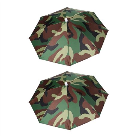 Lot De 2 Chapeaux Parapluie Camouflage