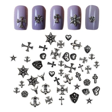 120 Pièces De Bijoux D'Art D'Ongle Rétro