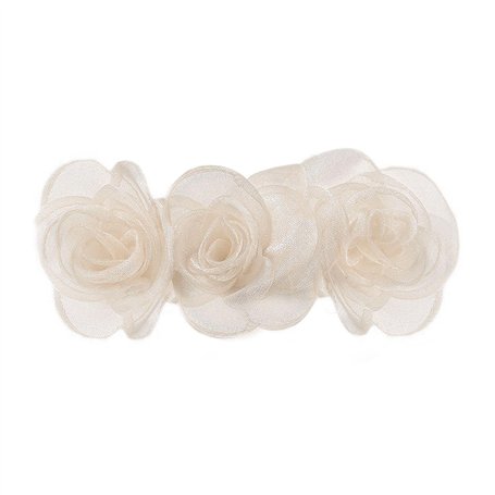 1 Pièce Pince À Cheveux Fleur Blanche