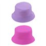 1 Chapeau Rouge Rose Et 1 Chapeau Violet