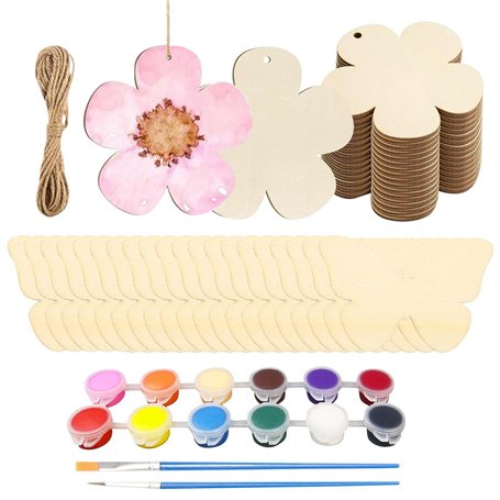 LCIEFKAE 54 Morceaux De Planches en Bois