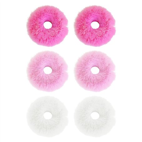Pack De 6 Attaches De Cheveux En Peluche