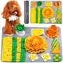 MULEVIP Tapis de Fouille Chien 72×52cm Tapis Snuffle Chien Puzzle Toys Tapis de Fouille Jeu Tapis Snuffle pour Chien Chat
