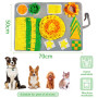 MULEVIP Tapis de Fouille Chien 72×52cm Tapis Snuffle Chien Puzzle Toys Tapis de Fouille Jeu Tapis Snuffle pour Chien Chat,Snuffl