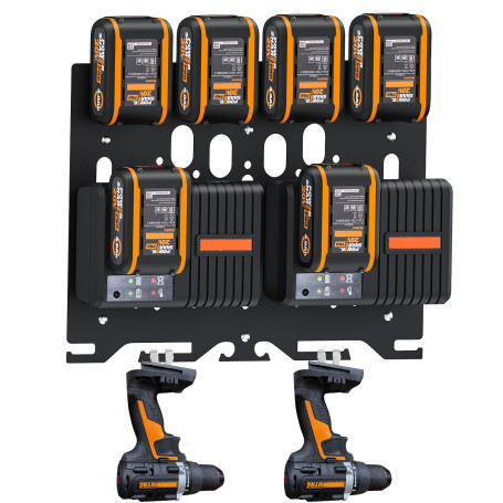 DITKOK Support Mural 3 en 1 pour Batterie Worx