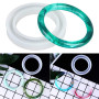 Nifocc Lot de 3 Moules en Silicone pour Bracelets - Résine Époxy - Bijoux DIY - Transparent
