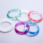 Nifocc Lot de 3 Moules en Silicone pour Bracelets - Résine Époxy - Bijoux DIY - Transparent