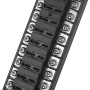 Jtron boitier fusible 12v auto 12 voies boite fusible pour ATO/ATC 1-20A fusible DC 32 V M5 connecteur à vis porte-fusible avec
