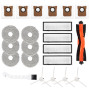 USHOP 22pcs Accessoires pour Robot Aspirateur Xiaomi X20+/X10+ Dreame S10/ L10s Ultra