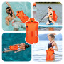 USHOP 28L Bouée de Natation,Flotteur de Nage,Imperméable Gonflable Flotteur de Natation,Bouée pour Nage en Eau Libre,Swim Bouées