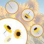 Lot de 20 punaises décoratives en résine tournesol pour tableau en liège, dessin, mur photo, tableau d'affichage