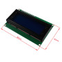 HALJIA IIC/I2C/TWI Série 2004 20 x 4 caractères LCD 2004 Module Shield Blue Blacklight Compatible avec Arduino UNO MEGA R3