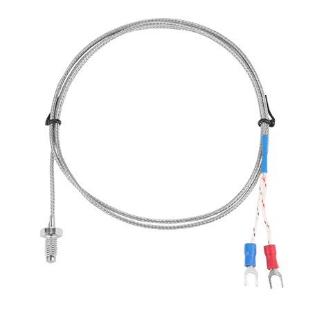 Thermocouple de Type K Filetage Fin à Vis M6 Type K 0-400 Pr Sondes de Capteur de Thermocouple Fil de Capteur de Température()