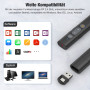 HASACOOL Presenter Pointeur sans fil 2,4 GHz pour présentations, récepteur 2 en 1 type C et USB Powerpoint, télécommande de prés