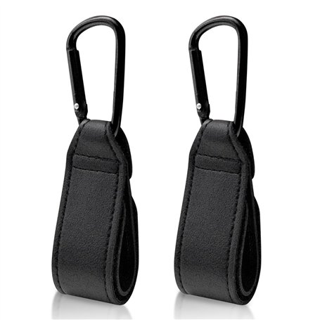 2 Crochets Poussette en Cuir PU