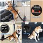 Tunejoy Ceinture Chien pour Voiture Harnais Voiture de Securite Chien avec Système d'absorption des Chocs et Mousqueton Solide R