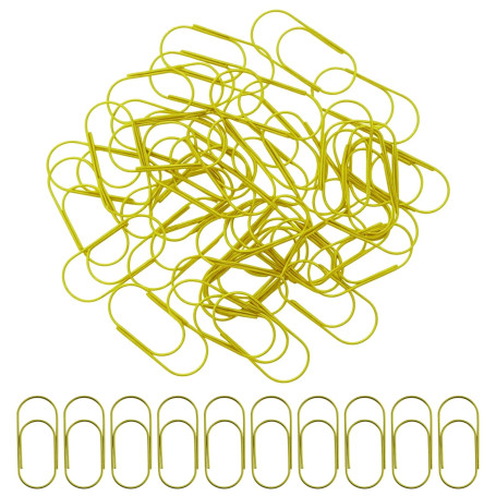 Lot de 40 grands trombones pour classement de documents