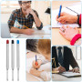 Lot de 13 recharges de rechange pour stylo à bille - Épaisseur de trait : 1 mm - Pour stylo à bille - Pour le format G2