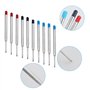 Lot de 13 recharges de rechange pour stylo à bille - Épaisseur de trait : 1 mm - Pour stylo à bille - Pour le format G2