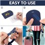 Couvertures de Passeport et Étiquettes à Bagages, 2 x Protege Passeport Cuir et 2 x Étiquette Valise Porte-Passeport pour Femmes