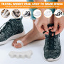 WEFHEF 10 Paires Séparateur Orteil en SEBS, Écarteur Orteil Hallux Valgus, Correcteurs d'Orteils Souple, Hallux Valgus Orthèse C