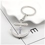 ARFUKA Lot de 2 porte-clés en métal avec pendentif en forme d'ancre et gouvernail pour homme et femme