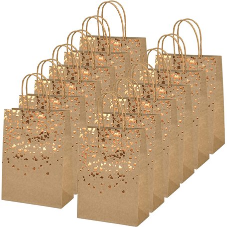 12Pcs Sac de Kraft